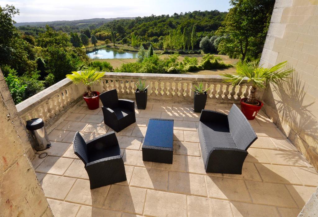 Chateau De Bellevue B&B Et Appartements Avec Piscine Saisonal Chauffee Et Chambres Partout Climatisees Saint-Avit  Екстер'єр фото
